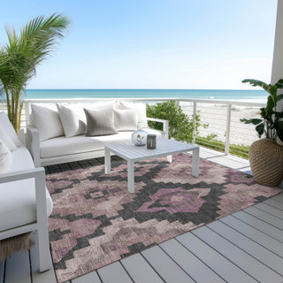 Piper Looms Chantille Aztec ACN1894 Blush Machine Washable Area Rug Outdoor Lifestyle Image Feature