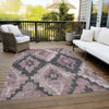 Piper Looms Chantille Aztec ACN1894 Blush Machine Washable Area Rug Outdoor Lifestyle Image Feature