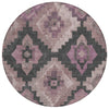 Piper Looms Chantille Aztec ACN1894 Blush Machine Washable Area Rug Round Main Image