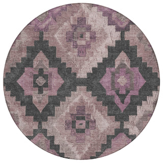 Piper Looms Chantille Aztec ACN1894 Blush Machine Washable Area Rug Round Main Image