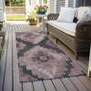 Piper Looms Chantille Aztec ACN1894 Blush Machine Washable Area Rug Runner Outdoor Lifestyle Image Feature