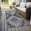 Piper Looms Chantille Aztec ACN1894 Gray Machine Washable Area Rug Runner Outdoor Lifestyle Image Feature