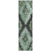 Piper Looms Chantille Aztec ACN1894 Green Machine Washable Area Rug Runner Main Image