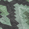 Piper Looms Chantille Aztec ACN1894 Green Machine Washable Area Rug Swatch Image