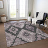 Piper Looms Chantille Aztec ACN1894 Lavender Machine Washable Area Rug Lifestyle Image Feature