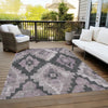Piper Looms Chantille Aztec ACN1894 Lavender Machine Washable Area Rug Outdoor Lifestyle Image Feature