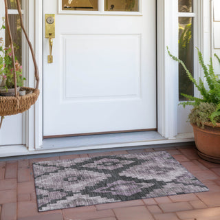 Piper Looms Chantille Aztec ACN1894 Lavender Machine Washable Area Rug Scatter Outdoor Lifestyle Image Feature