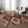 Piper Looms Chantille Aztec ACN1894 Rust Machine Washable Area Rug Lifestyle Image Feature