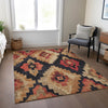 Piper Looms Chantille Aztec ACN1894 Rust Machine Washable Area Rug Lifestyle Image Feature