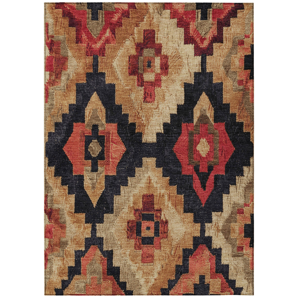 Piper Looms Chantille Aztec ACN1894 Rust Machine Washable Area Rug main image