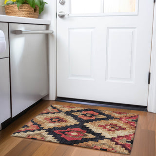 Piper Looms Chantille Aztec ACN1894 Rust Machine Washable Area Rug Scatter Lifestyle Image Feature