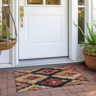 Piper Looms Chantille Aztec ACN1894 Rust Machine Washable Area Rug Scatter Outdoor Lifestyle Image Feature
