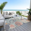 Piper Looms Chantille Geometric ACN1895 Denim Machine Washable Area Rug Outdoor Lifestyle Image Feature