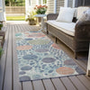 Piper Looms Chantille Geometric ACN1895 Denim Machine Washable Area Rug Runner Outdoor Lifestyle Image Feature