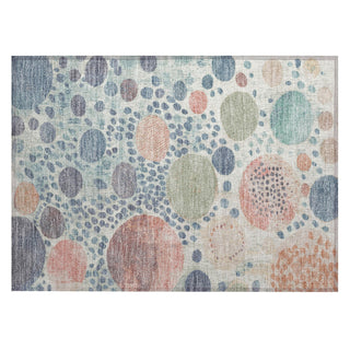 Piper Looms Chantille Geometric ACN1895 Denim Machine Washable Area Rug Scatter Main Image