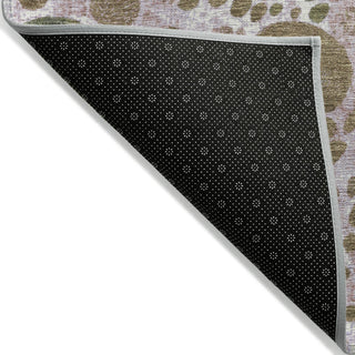 Piper Looms Chantille Geometric ACN1895 Khaki Machine Washable Area Rug Backing Image