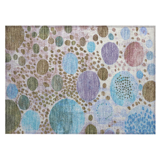 Piper Looms Chantille Geometric ACN1895 Khaki Machine Washable Area Rug Scatter Main Image