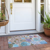 Piper Looms Chantille Geometric ACN1895 Khaki Machine Washable Area Rug Scatter Outdoor Lifestyle Image Feature