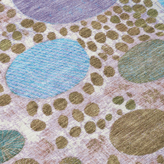 Piper Looms Chantille Geometric ACN1895 Khaki Machine Washable Area Rug Swatch Image