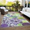 Piper Looms Chantille Geometric ACN1895 Purple Machine Washable Area Rug Outdoor Lifestyle Image Feature