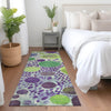 Piper Looms Chantille Geometric ACN1895 Purple Machine Washable Area Rug Runner Lifestyle Image Feature