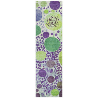 Piper Looms Chantille Geometric ACN1895 Purple Machine Washable Area Rug Runner Main Image