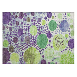 Piper Looms Chantille Geometric ACN1895 Purple Machine Washable Area Rug Scatter Main Image