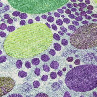 Piper Looms Chantille Geometric ACN1895 Purple Machine Washable Area Rug Swatch Image