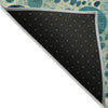 Piper Looms Chantille Geometric ACN1895 Teal Machine Washable Area Rug Backing Image