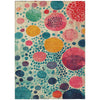 Piper Looms Chantille Geometric ACN1895 Teal Machine Washable Area Rug main image