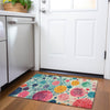 Piper Looms Chantille Geometric ACN1895 Teal Machine Washable Area Rug Scatter Lifestyle Image Feature
