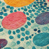 Piper Looms Chantille Geometric ACN1895 Teal Machine Washable Area Rug Swatch Image