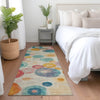Piper Looms Chantille Geometric ACN1896 Beige Machine Washable Area Rug Runner Lifestyle Image Feature