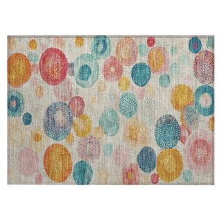 Piper Looms Chantille Geometric ACN1896 Beige Machine Washable Area Rug Scatter Main Image