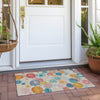 Piper Looms Chantille Geometric ACN1896 Beige Machine Washable Area Rug Scatter Outdoor Lifestyle Image Feature