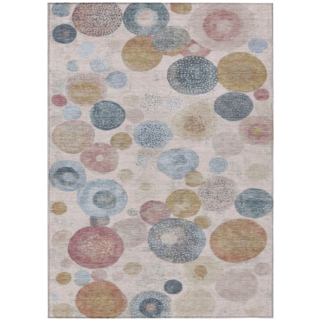 Piper Looms Chantille Geometric ACN1896 Blush Machine Washable Area Rug main image