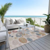 Piper Looms Chantille Geometric ACN1896 Blush Machine Washable Area Rug Outdoor Lifestyle Image Feature