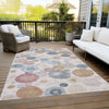Piper Looms Chantille Geometric ACN1896 Blush Machine Washable Area Rug Outdoor Lifestyle Image Feature