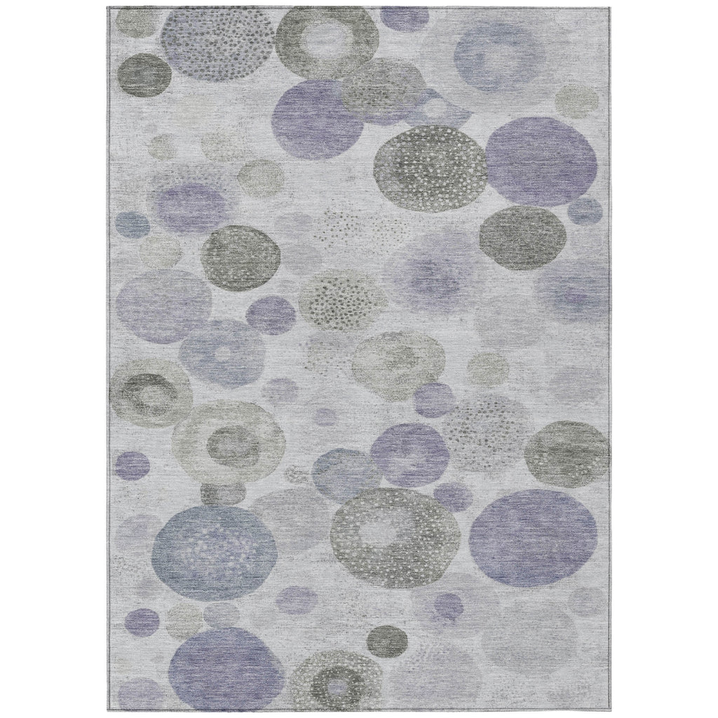 Piper Looms Chantille Geometric ACN1896 Lavender Machine Washable Area Rug main image