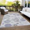 Piper Looms Chantille Geometric ACN1896 Lavender Machine Washable Area Rug Outdoor Lifestyle Image Feature