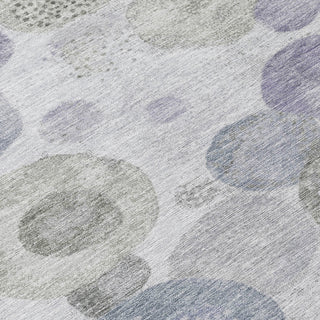 Piper Looms Chantille Geometric ACN1896 Lavender Machine Washable Area Rug Swatch Image