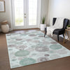 Piper Looms Chantille Geometric ACN1896 Mint Machine Washable Area Rug Lifestyle Image Feature