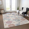 Piper Looms Chantille Geometric ACN1896 Peach Machine Washable Area Rug Lifestyle Image Feature