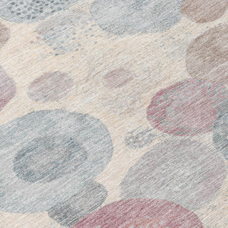 Piper Looms Chantille Geometric ACN1896 Peach Machine Washable Area Rug Swatch Image