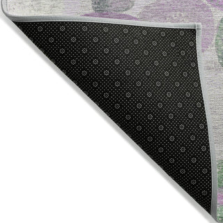Piper Looms Chantille Geometric ACN1896 Pink Machine Washable Area Rug Backing Image