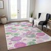 Piper Looms Chantille Geometric ACN1896 Pink Machine Washable Area Rug Lifestyle Image Feature