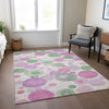 Piper Looms Chantille Geometric ACN1896 Pink Machine Washable Area Rug Lifestyle Image Feature