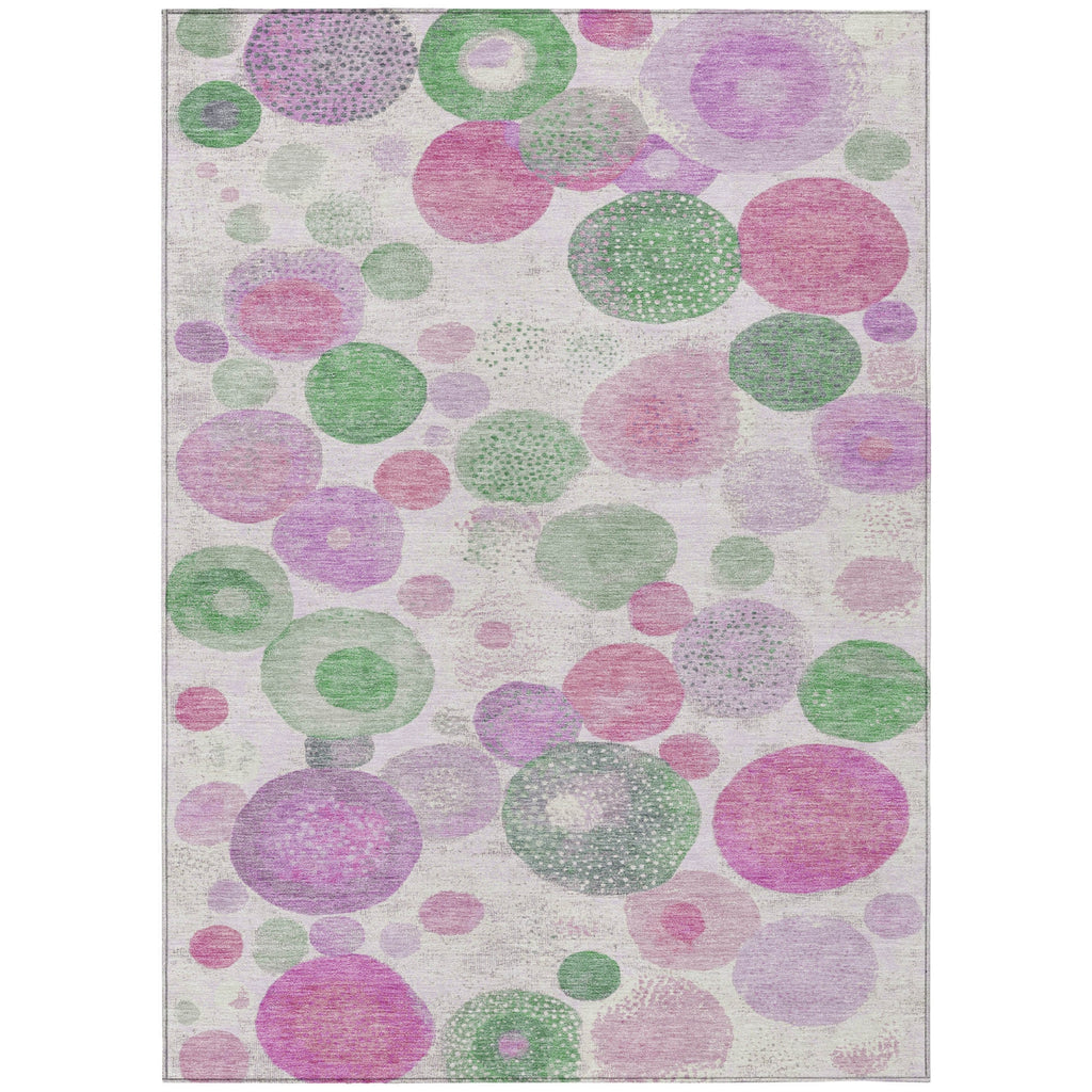 Piper Looms Chantille Geometric ACN1896 Pink Machine Washable Area Rug main image