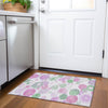 Piper Looms Chantille Geometric ACN1896 Pink Machine Washable Area Rug Scatter Lifestyle Image Feature