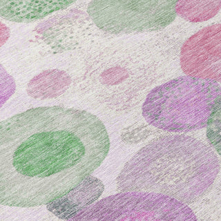Piper Looms Chantille Geometric ACN1896 Pink Machine Washable Area Rug Swatch Image